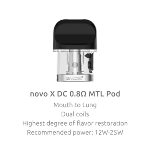 SMOK NOVO X DC 0.8OHM MTL POD