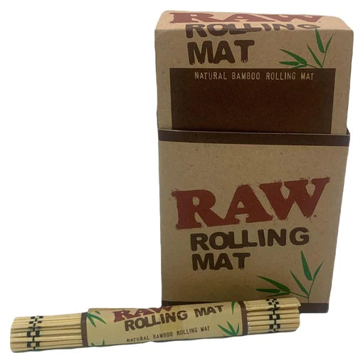 RAW BAMBOO ROLLING MAT - 24CT DISPLAY BOX