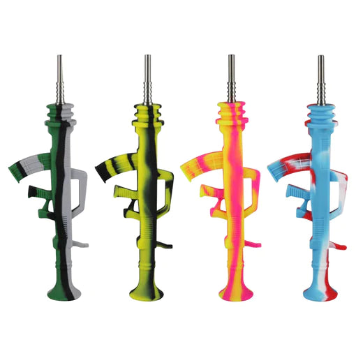 5" SILICONE AK-47 NECTAR COLLECTOR W/ TITANIUM TIP