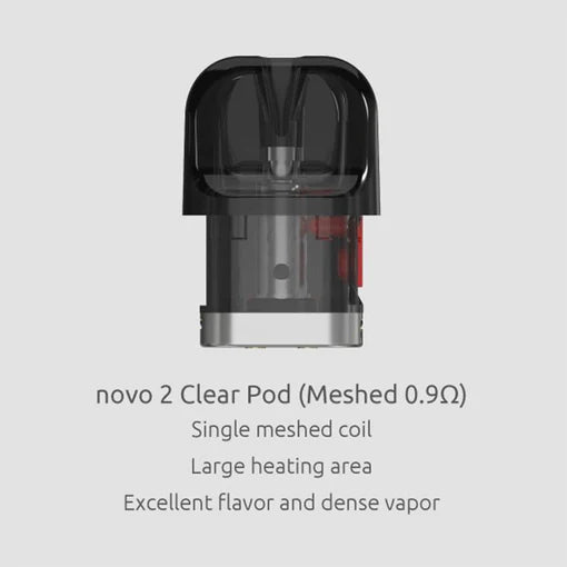 SMOK NOVO 2 CLEAR POD MESHED 0.9OHM
