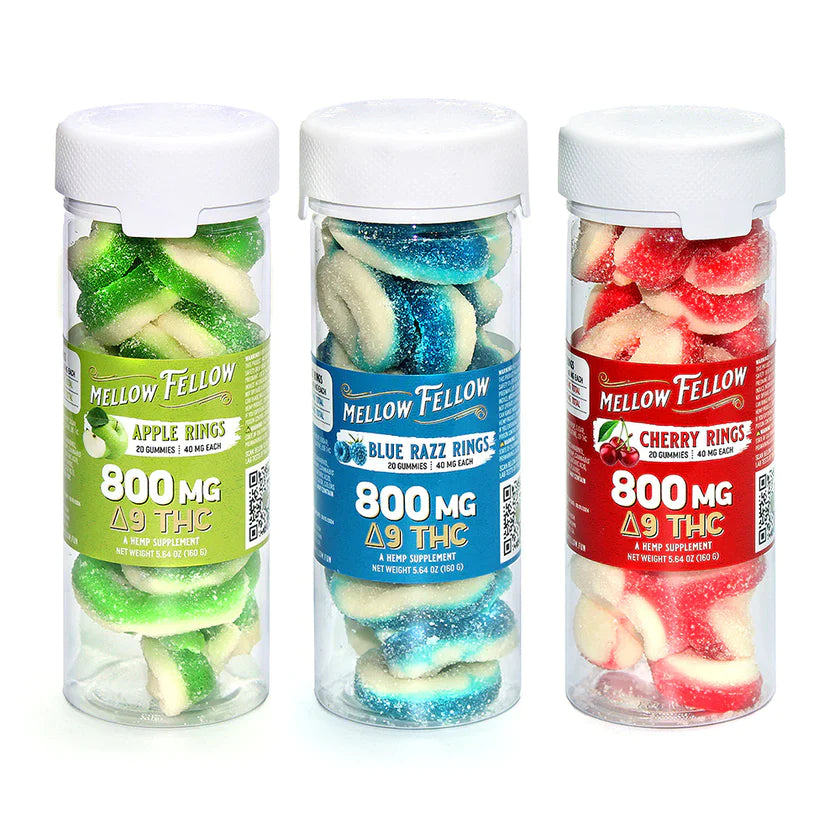 MELLOW FELLOW D9 800MG GUMMIES 20CT