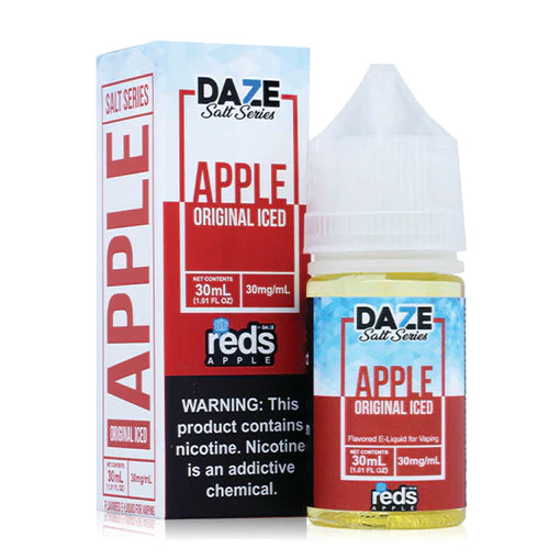 7DAZE REDS APPLE ICED SALT NIC - 30MG (30ML)