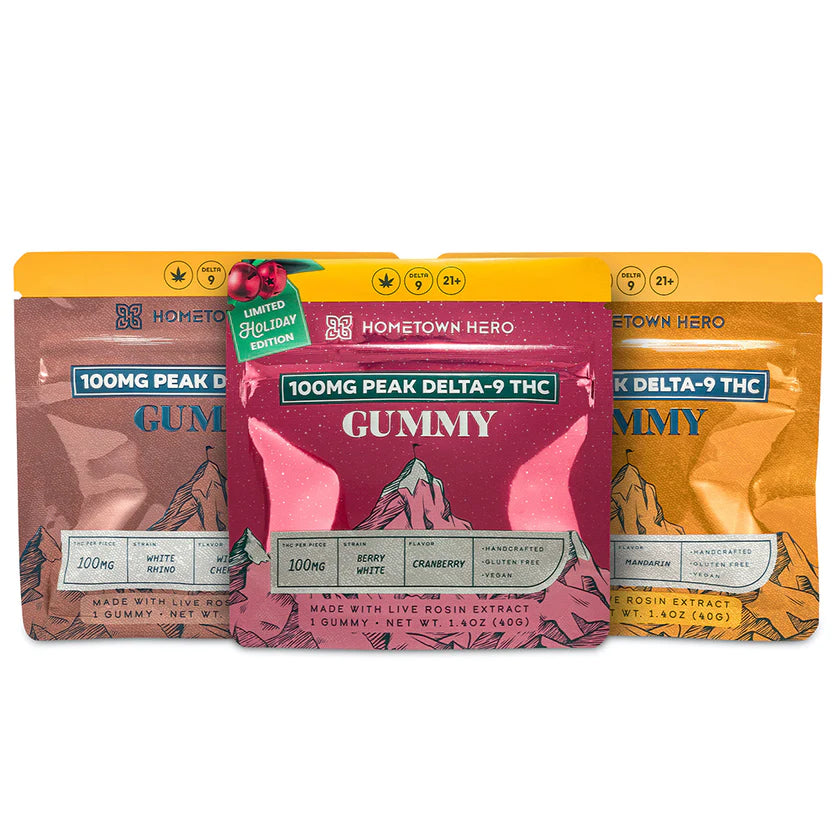 HOMETOWN HERO 100MG PEAK D9 GUMMY