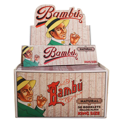 BAMBU NATURAL KING SIZE ROLLING PAPERS 50CT
