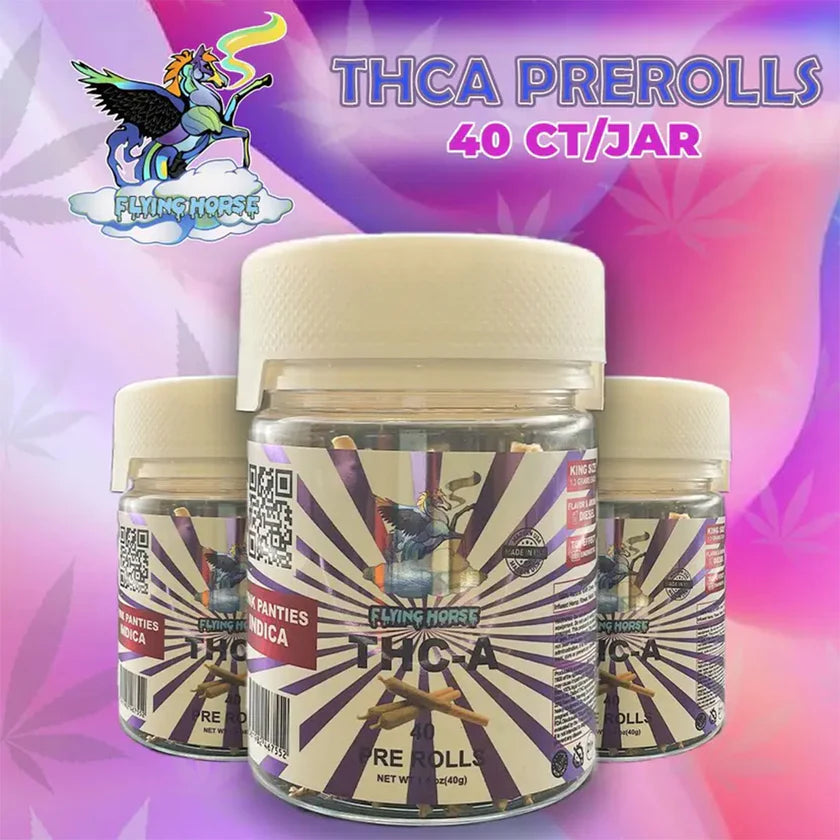 FLYING HORSE THCA HEMP PRE-ROLLS 40CT
