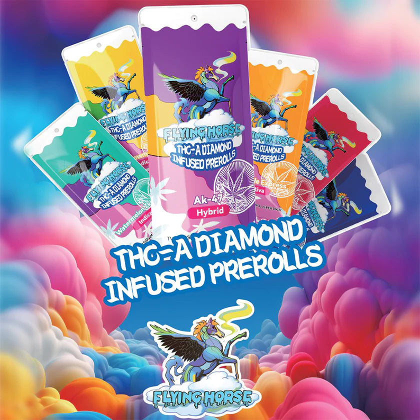 FLYING HORSE THCA DIAMOND PRE-ROLLS 2PK 10CT