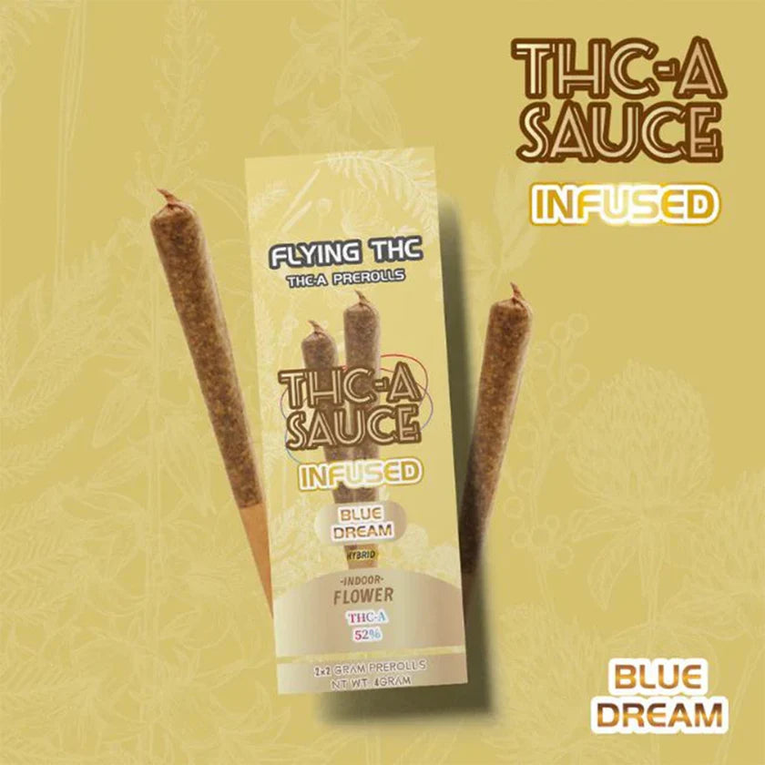 FLYING THC THC-A SAUCE INFUSED 2G PREROLLS 10CT