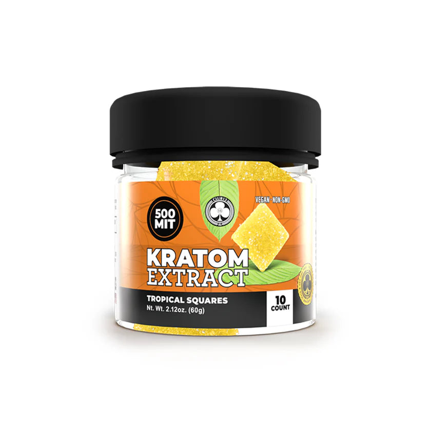 C13 KRATOM EXTRACT SQUARE GUMMIES 500MIT