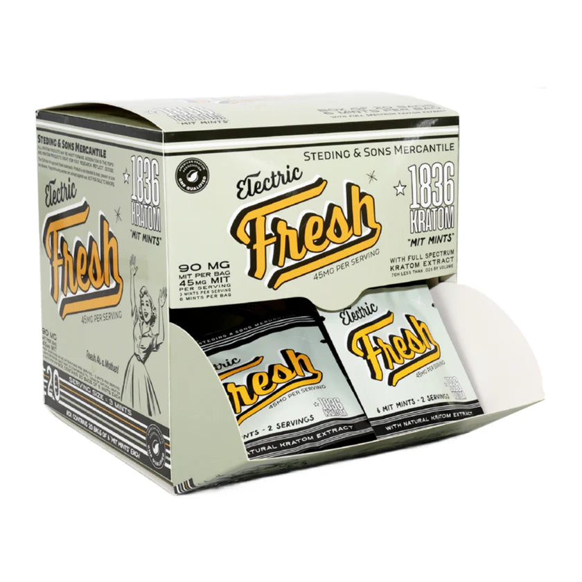 1836 ELECTRIC FRESH MIT MINTS 20CT DISPLAY
