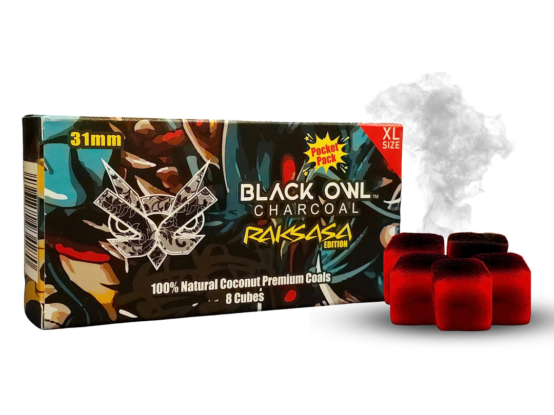 BLACK OWL 31MM COCONUT SHELL CHARCOAL 8CT