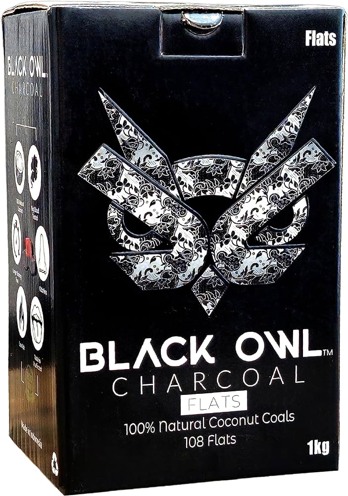 BLACK OWL FLATS COCONUT SHELL CHARCOAL 20CT
