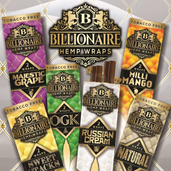 Billionaire Hemp Wraps, 2pk/25CT