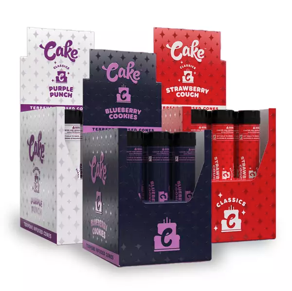 Cake Pre-Rolled Cones, 2pk/12CT