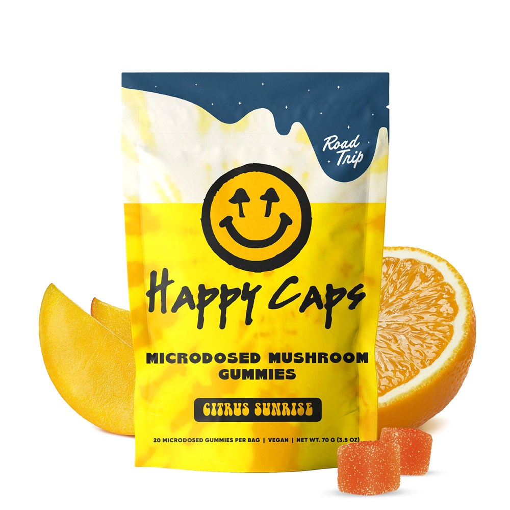 Road Trip x Happy Caps Microdosed Mushroom Gummies 20ct