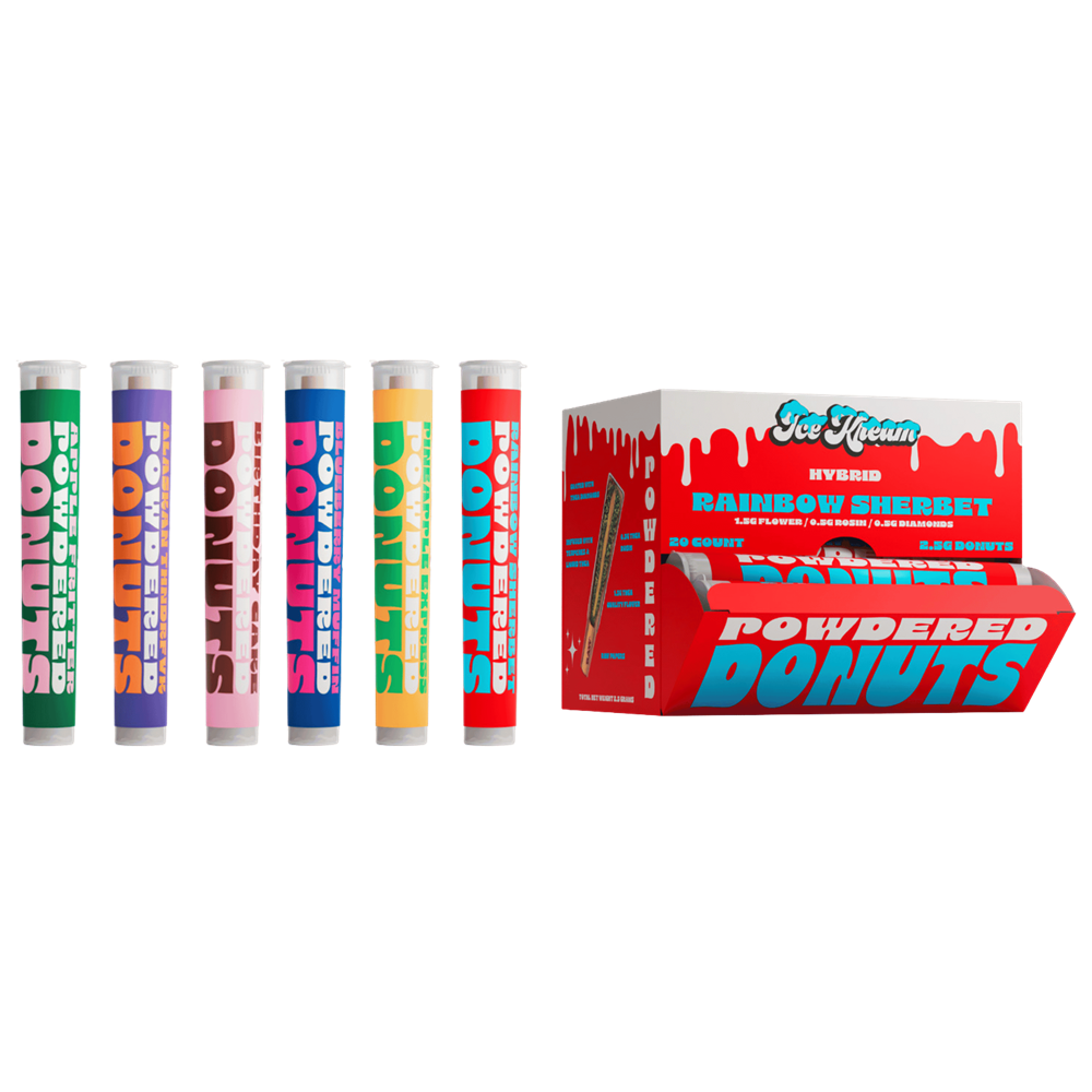 Ice Kream Powdered Donuts THC-A Hash Hole, 2.5g 20CT