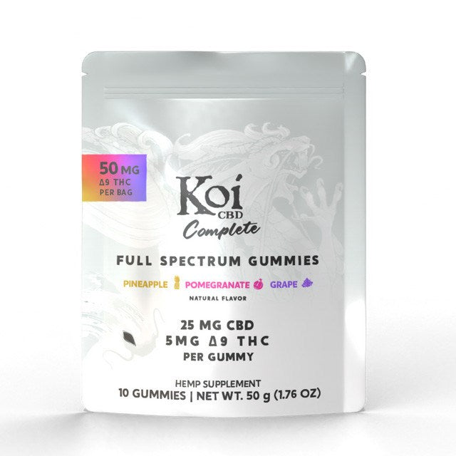 Koi Complete Full Spectrum D9 Gummies Pouch, 50mg
