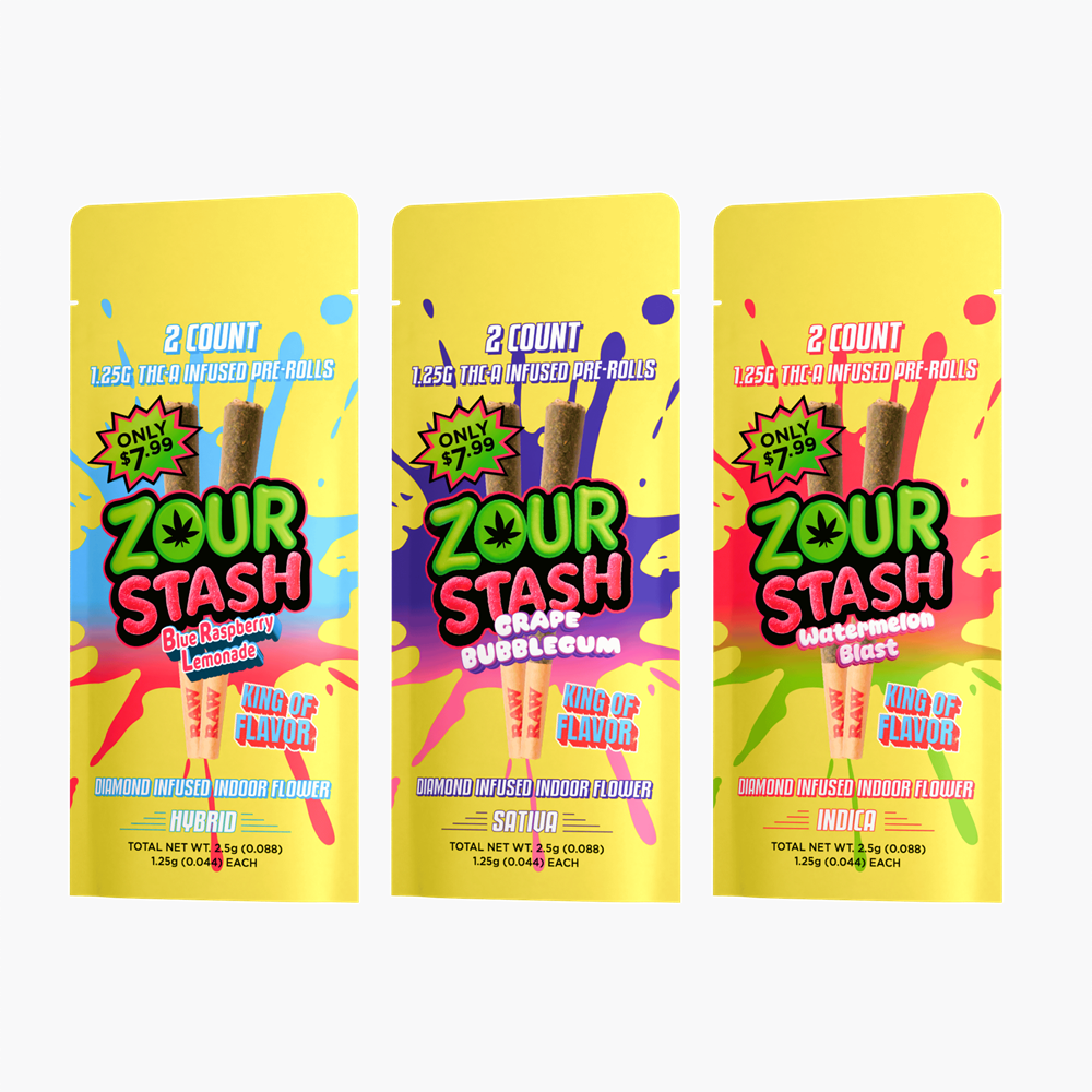 Zour Stash THC-A Pre-Roll, 2pk