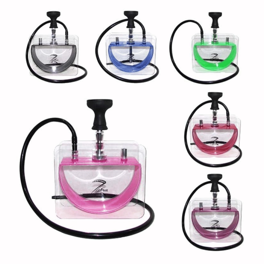 Zebra Smoke Pillow 14 Inch Single Hose Hookah - Assorted Colors