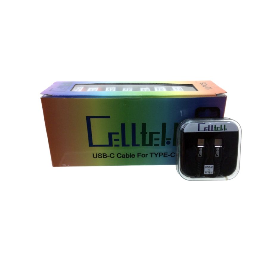 CELLTEKK TUBE USB C TO TYPE C 10CT