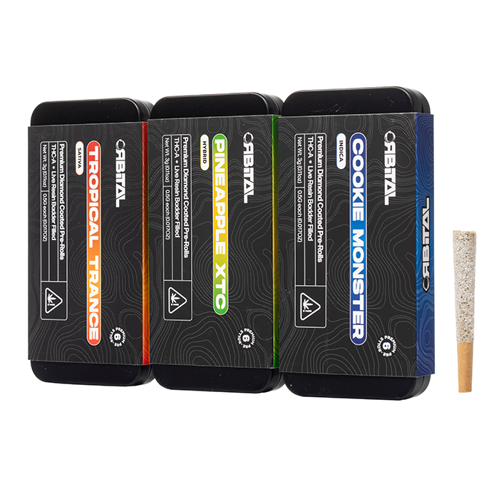 GALAXY TREATS ORBITAL THC-A DIAMOND COATED PREROLLS 5CT