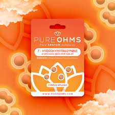 PURE OHMS KRATOM CITRUS 10CT 4PK ORANGE BX
