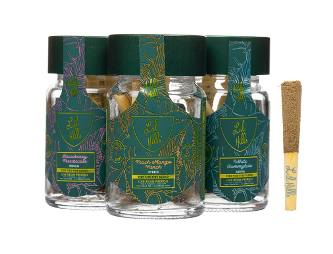 HIDDEN HILLS VVS BLEND HEMP PRE-ROLLS 5CT JAR