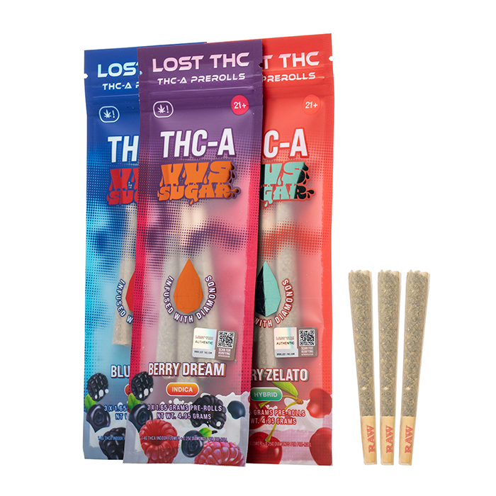 LOST THCA VVS SUGAR DIAMOND PRE ROLLS 10CT
