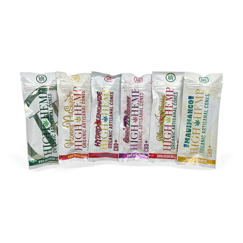 HIGH HEMP ORGANIC ATRISANAL HEMP CONES - 15CT BOX