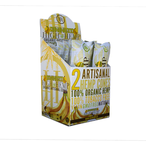HIGH HEMP ORGANIC ATRISANAL HEMP CONES - 15CT BOX