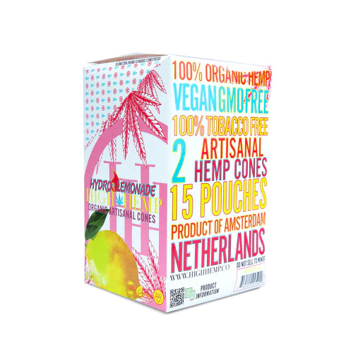 HIGH HEMP ORGANIC ATRISANAL HEMP CONES - 15CT BOX