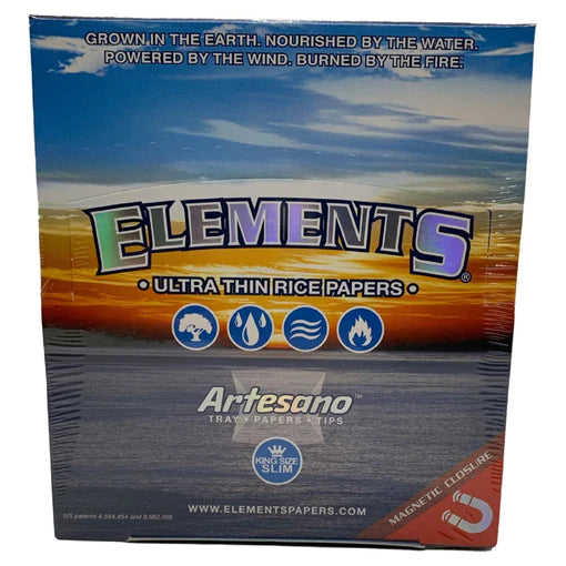 ELEMENTS ARTESANO KING SIZE SLIM PAPERS - 15CT
