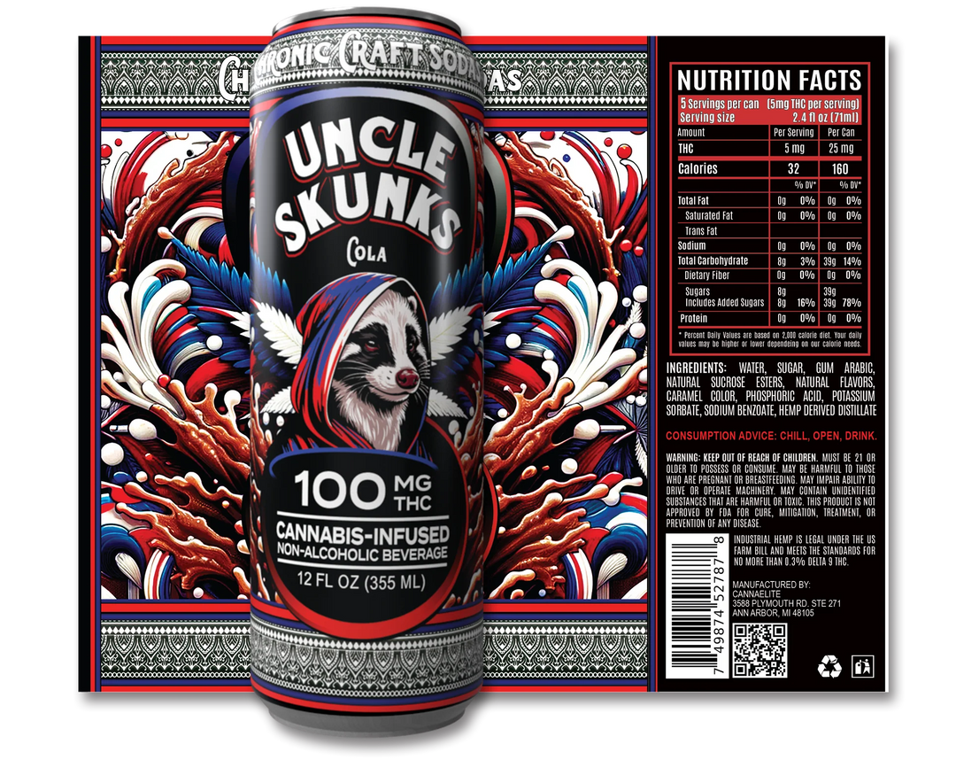 UNCLE SKUNK THC 100MG DRINK 24CT