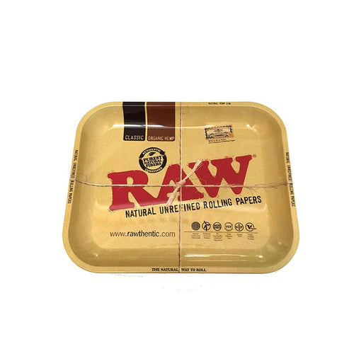 RAW METAL ROLLING TRAY - LARGE
