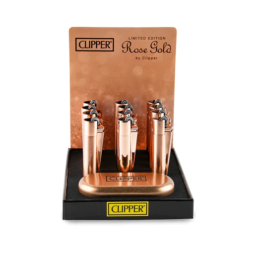 CLIPPER METAL LIGHTERS  - 12CT DISPLAY