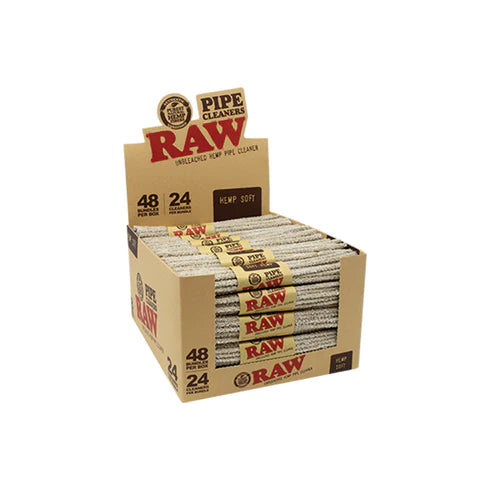 RAW HEMP BRISTLE PIPE CLEANERS - 48CT