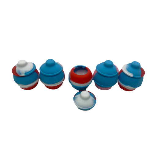 SILICONE HONEY POT WAX CONTAINER 5CT BAG