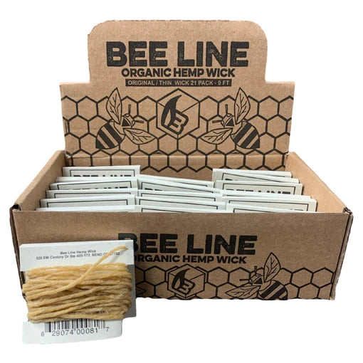 BEE LINE ORIGINAL 9FT HEMP WICK 21PK BOX