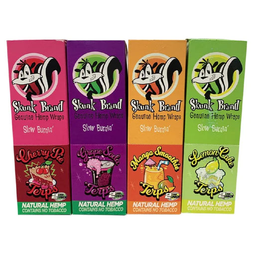 SKUNK BRAND GENUINE HEMP WRAPS TERPS 25CT BOX