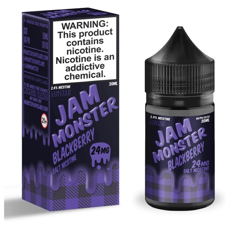 JAM MONSTER SALT NIC E-LIQUID - 24MG / 30ML
