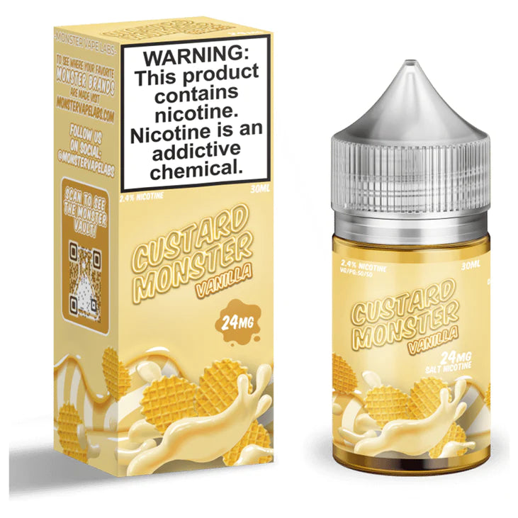 CUSTARD MONSTER SALT NIC E-LIQUID - 24MG / 30ML