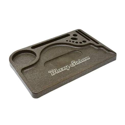 BLAZY SUSAN HEMP PLASTIC ROLLING TRAY
