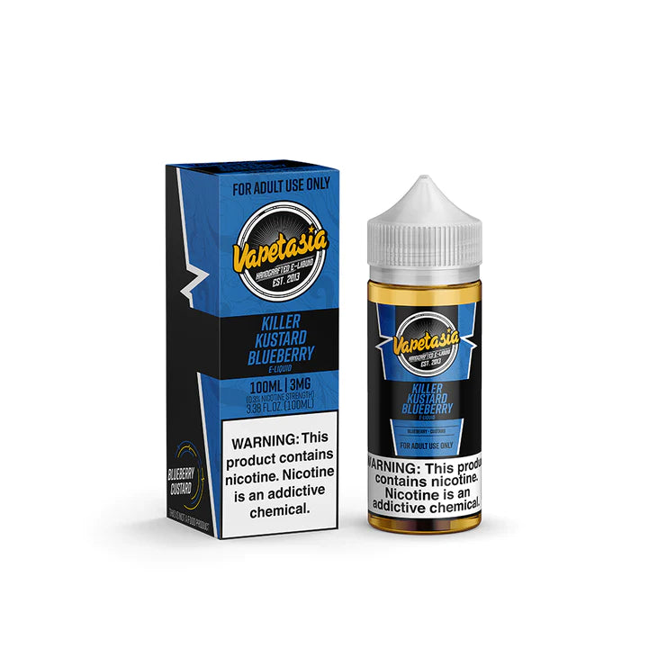 VAPETASIA KILLER KUSTARD E-LIQUID - 3MG (100ML)