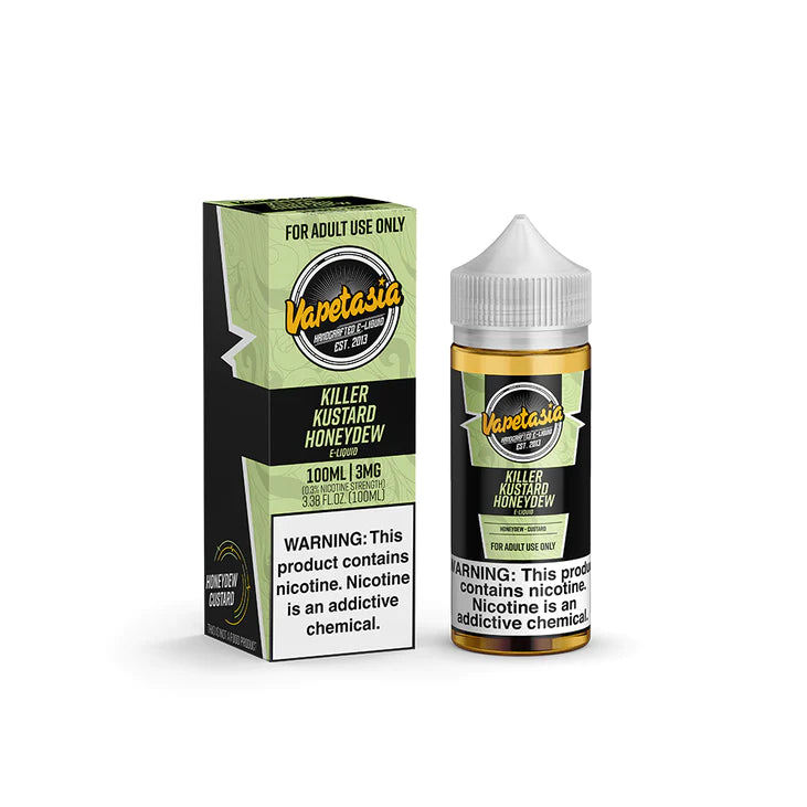 VAPETASIA KILLER KUSTARD E-LIQUID - 3MG (100ML)