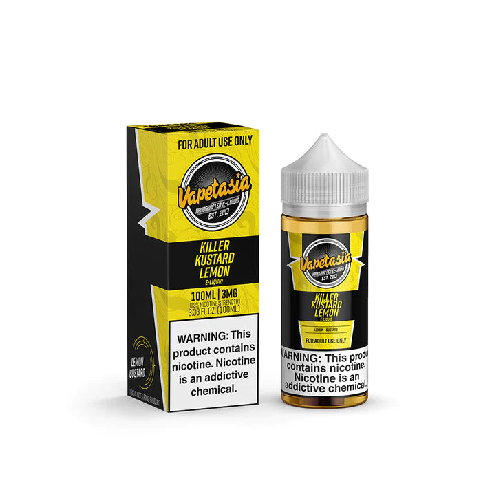 VAPETASIA KILLER KUSTARD E-LIQUID - 3MG (100ML)