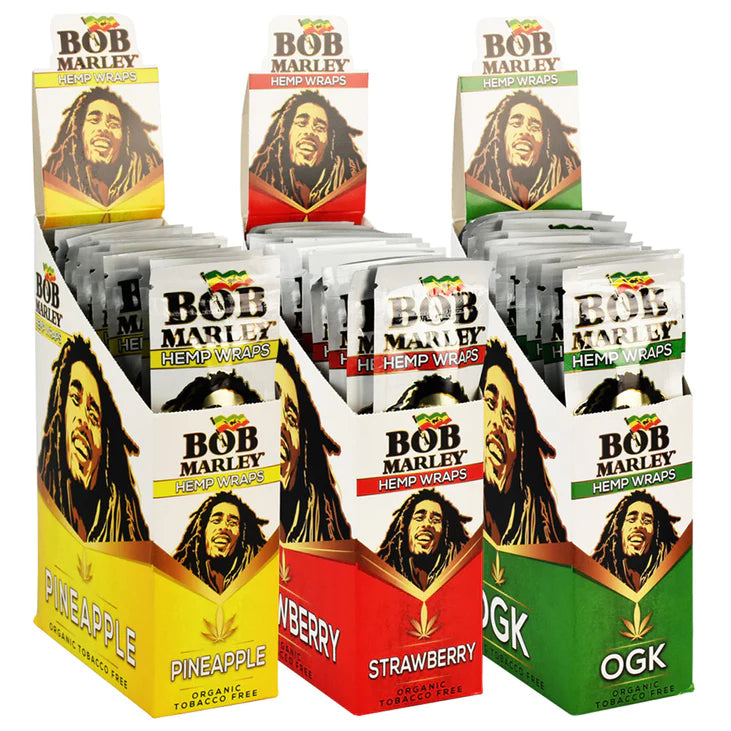BOB MARLEY HEMP WRAPS - 25CT