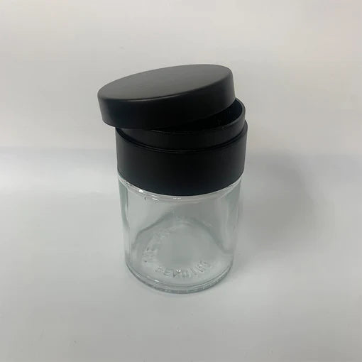 4OZ GLASS JAR W/ GRINDER TOP