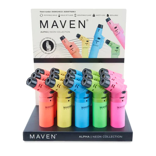 MAVEN ALPHA NEON TORCH - 15CT DISPLAY