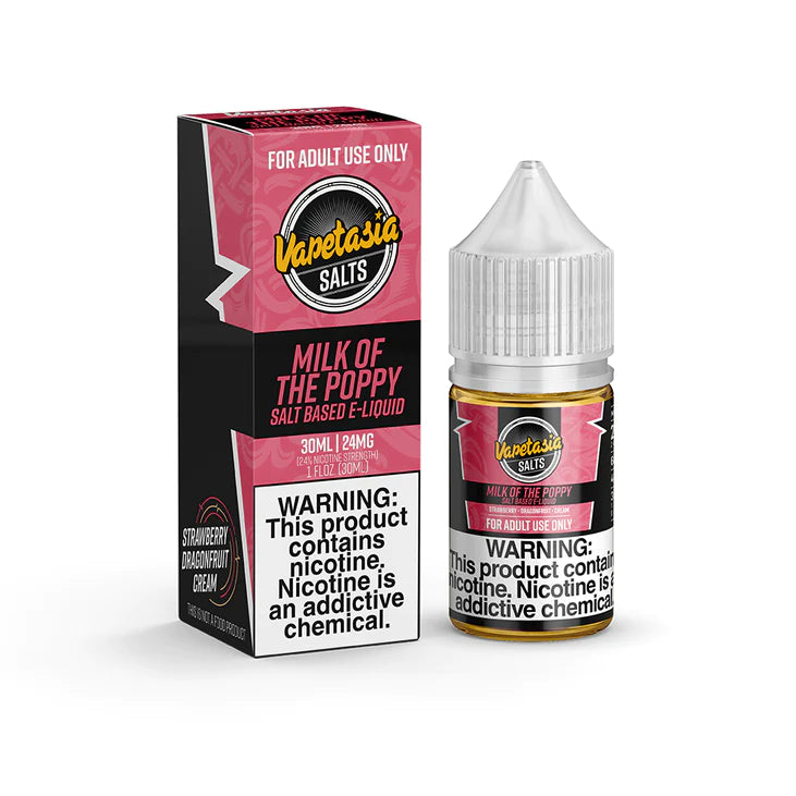 VAPETASIA SALT NIC E-LIQUID - 24MG (30ML)