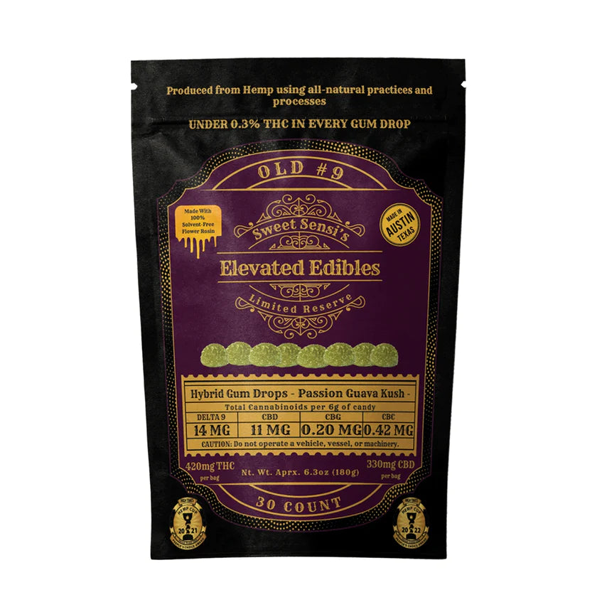 SWEET SENSI ELEVATED D9 GUM DROPS - 30CT