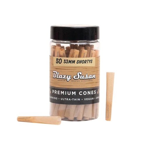 BLAZY SUSAN UNBLEACHED 53MM SHORTY'S - 50CT JAR